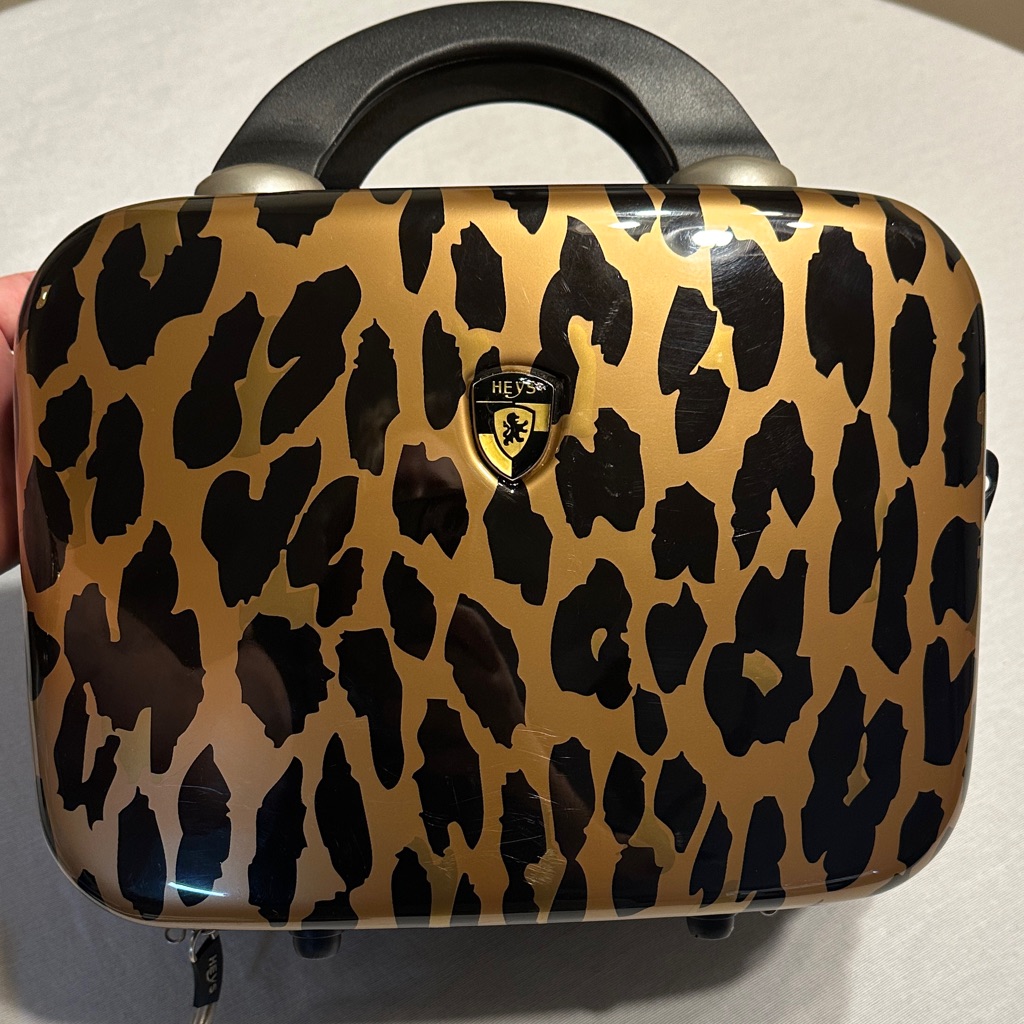 Heys Small Leopard Print Hard Shell Carrying Case
